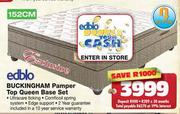Edblo Buckingham Pamper Top Queen Base Set-152cm