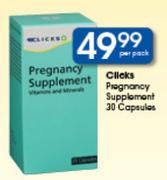 Clicks Pregnancy Supplement-30 Capsules Per Pack