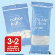 Clicks Zig Zag Cotton Wool-Per Pack