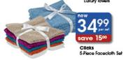 Clicks 5-Piece Facecloth Set-Per Set