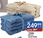 Clicks Set Of 4 Luxury Towels-Per Set