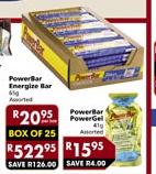 Power Bar Energise Bar-65gm