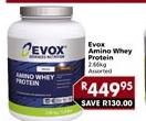 Evox Amino Whey Protein Assorted-2.66Kg