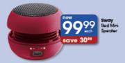 Sway Red Mini Speaker Each
