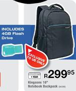 Kingsons Notebook Backpack-16"
