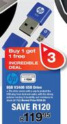 HP V240B USB Drive-8GB Each