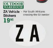 Outdoor Warehouse ZA Vehicle Stickers