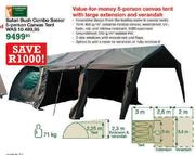 Safari Bush Combo Senior 5-Person Canvas Tent