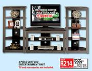 3 Piece Clifford Entertainment Unit