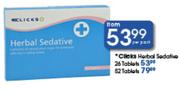 Clicks Herbal Sedative-26 Tablets Per Pack