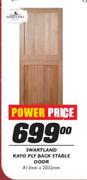 Swartland Kayo Ply Back Stable Door-813mmx2032mm