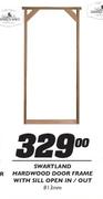 Swartland Hardwood Door Frame With Sill Open In/Out-813mm