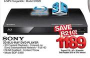 Sony 3D Blu-Ray DVD Player (BDP-S490)