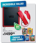 Wii Mini Console+1 Free Game
