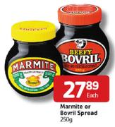 Marmite Or Bovril Spread-250g Each