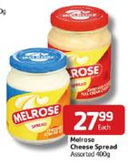 Melrose Cheese Spread Assorted-400g Each