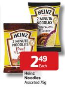 Heinz Noodles Assorted-75g Each