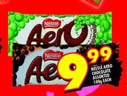 Nestle Aero Chocolate Assorted-100g each