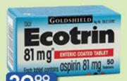 Ecotrin Tablets-50's