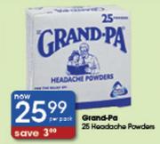 Grand-Pa Headache Powders-25's