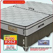 Slumberland Devon Euro Top Queen Base Set-137cm