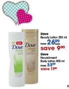 Dove Beauty Lotion-250ml Each