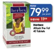 Herbex Attack The Fat-40 Tablets