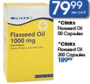 Clicks Flaxseed Oil-90 Capsules