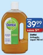 Dettol Antiseptic Liquid 750Ml-Each