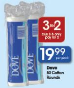 Dove 80 Cotton Rounds