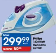 Philips 1400W QC1905 Steam Iron Each