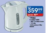 Philips Cordless Kettle Each