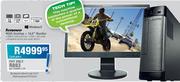Lenovo H505 Desktop + 18.5" Monitor-Each