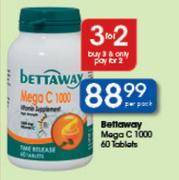 Bettaway Mega C 1000 60 Tablets-Per Pack
