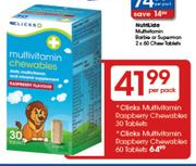 Clicks Multivitamin Raspberry Chewables 30 Tablets-Per Pack