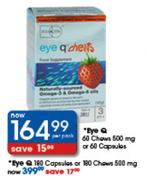 Eye Q 60 Chews 500mg Or 60 Capsules-Per Pack