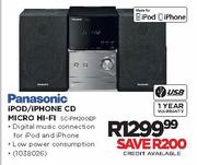 Panasonic iPod/iPhone CD Micro Hi-Fi(SC-PM200EP)