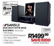 Sansui DVD Hi-Fi With iPad Docking(MDVX1004)