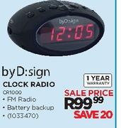 byD:sign Clock Radio-Each