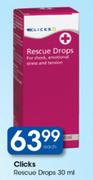 Clicks Rescue Drops-30ml Each
