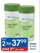 Clicks Aloe Tablets-2 x 30's