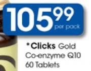 Clicks Gold Co-Enzyme Q10 Tablets-60's