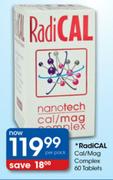 RadiCAL Cal/Mag Complex 60 Tablets-Per Pack