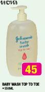 Johnson's Baby Wash Top To Toe-550Ml Each