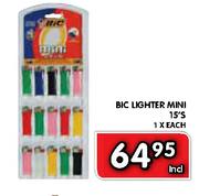 Bic Lighter Mini-1x15 Each