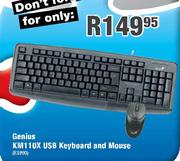 Genius KM110X USB Keyboard And Mouse