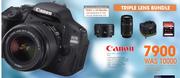 Canon DSLR Triple Lens Bundle(600D)
