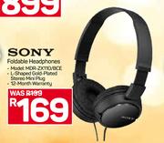 Sony Foldable Headphones MDR ZX110/BCE
