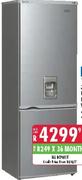 KIC Metallic Fridge Bottom Freezer With Water Dispenser-346Ltr