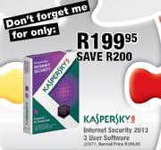 Kaspersky Internet Security 2013 3 User Software